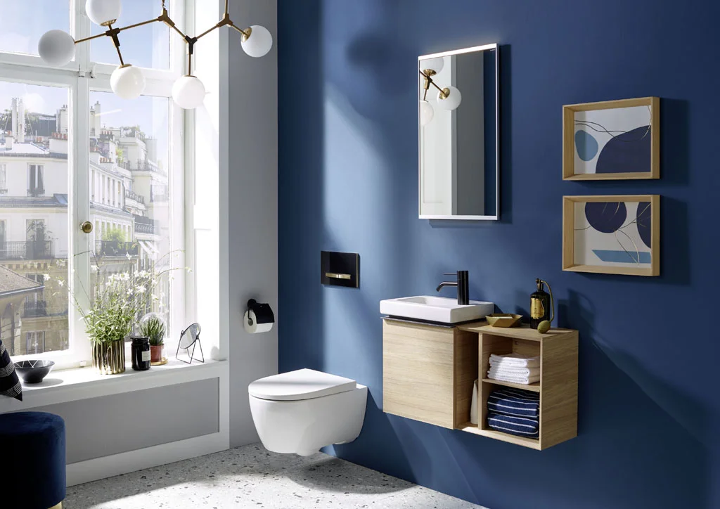 Sanitär - Badserie iCon mit weiß matter Oberfläche &middot; Rainer Petri